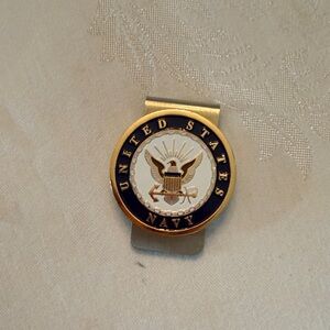 United States Navy Gold Money Clip